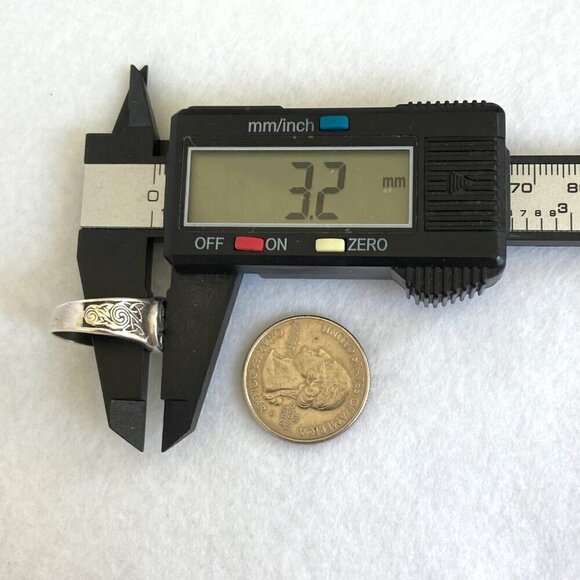 Sterling Silver 925 Signed PSCL Peter Stone Celtic Spiral Knot Band Ring Sz 7 - Picture 16 of 16